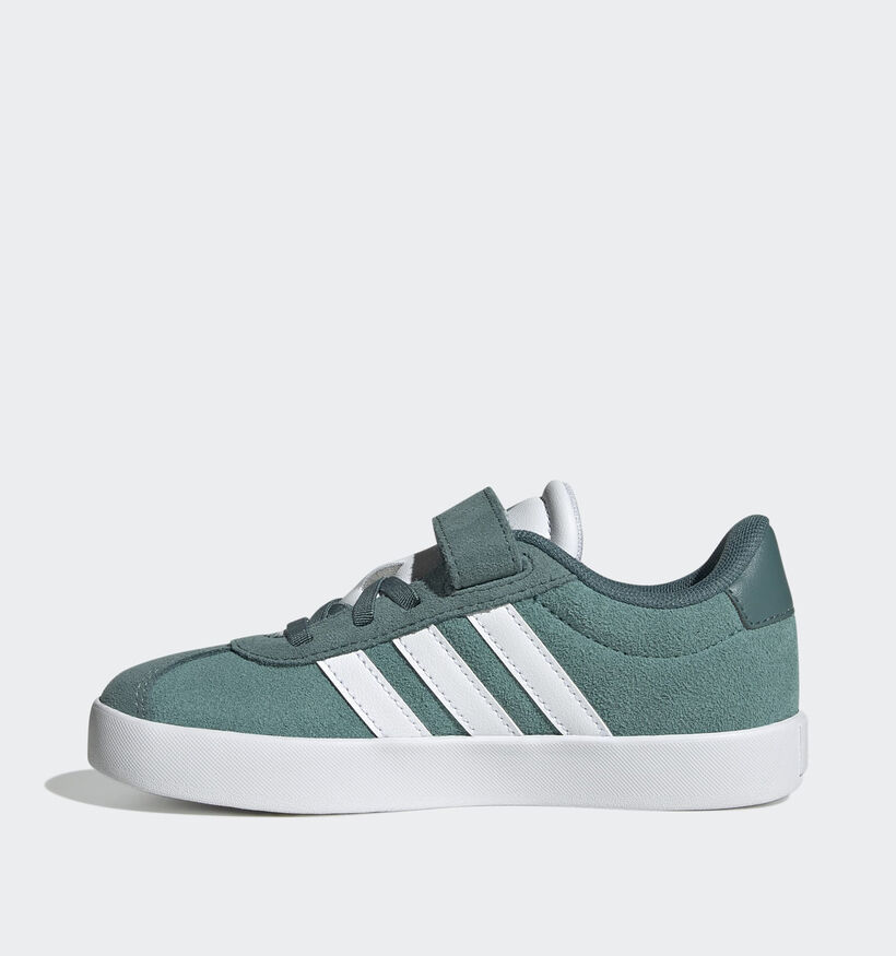 adidas VL Court 3.0 Groene Sneakers voor jongens (365347) - geschikt voor steunzolen