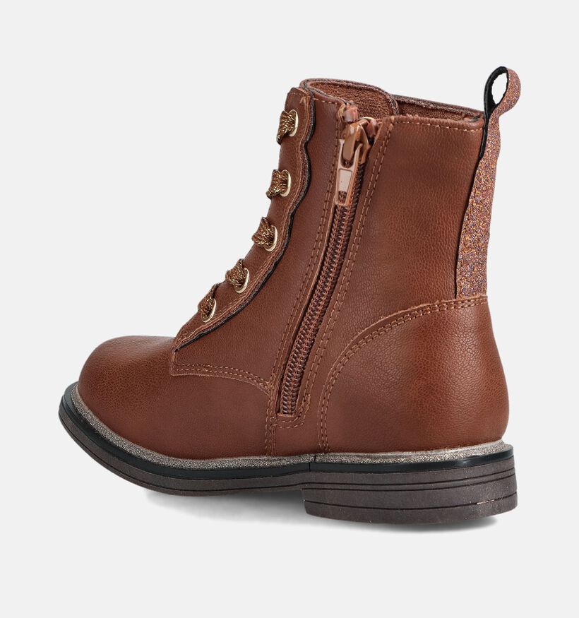 Milo & Mila Chaussures hautes en Cognac pour filles (362881)