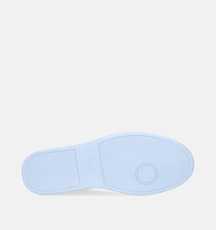 BOSS Kieran Tenn Witte Veterschoenen voor heren (349955) - geschikt voor steunzolen