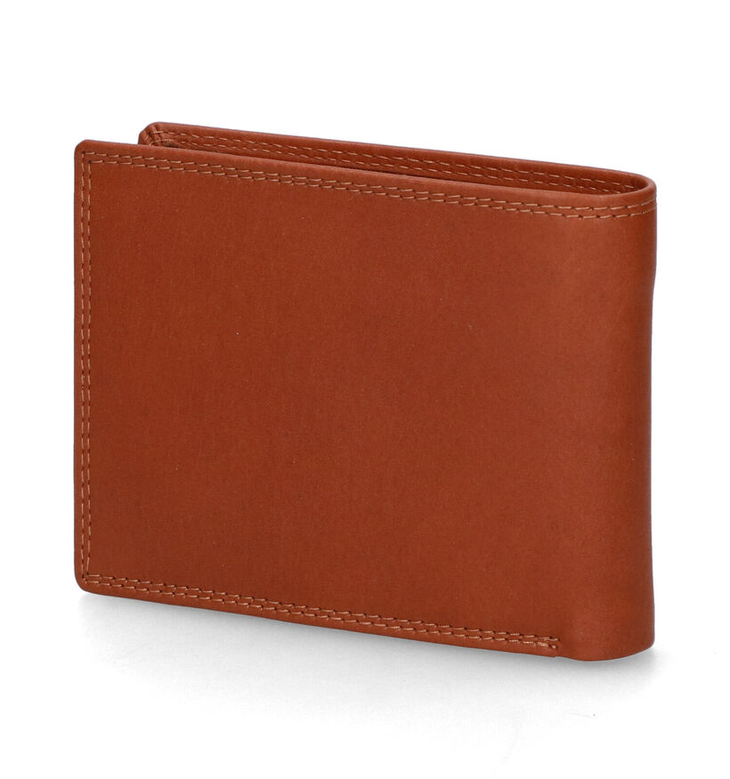 Euro-Leather Cognac Portefeuille in leer (310417)