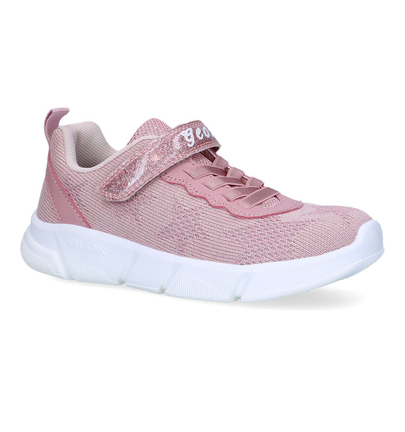 Geox Aril Roze Sneakers in stof (320646)