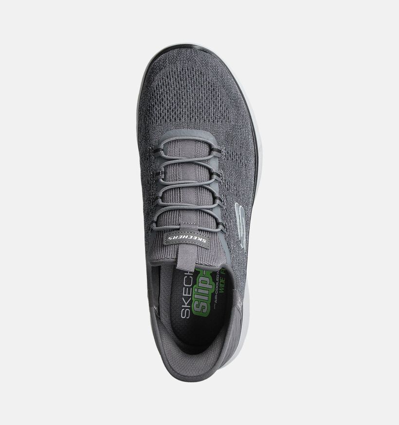Skechers Summits Key Pace Grijze Slip-ins voor heren (353217)