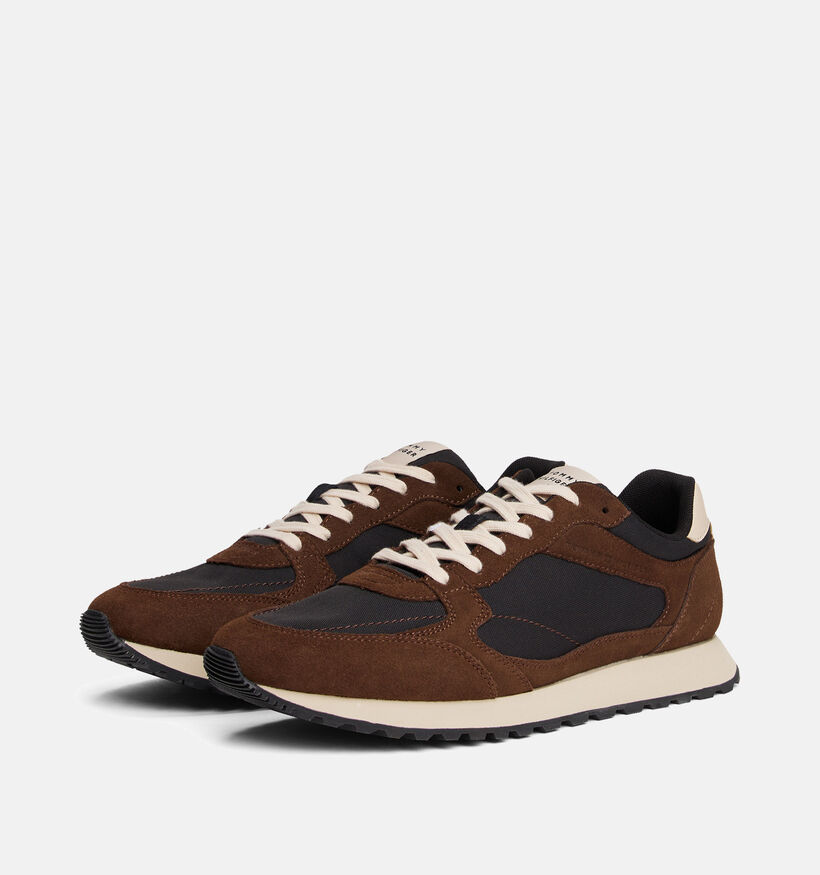 Tommy Hilfiger New Runner Eva Bruine Veterschoenen voor heren (362337) - geschikt voor steunzolen