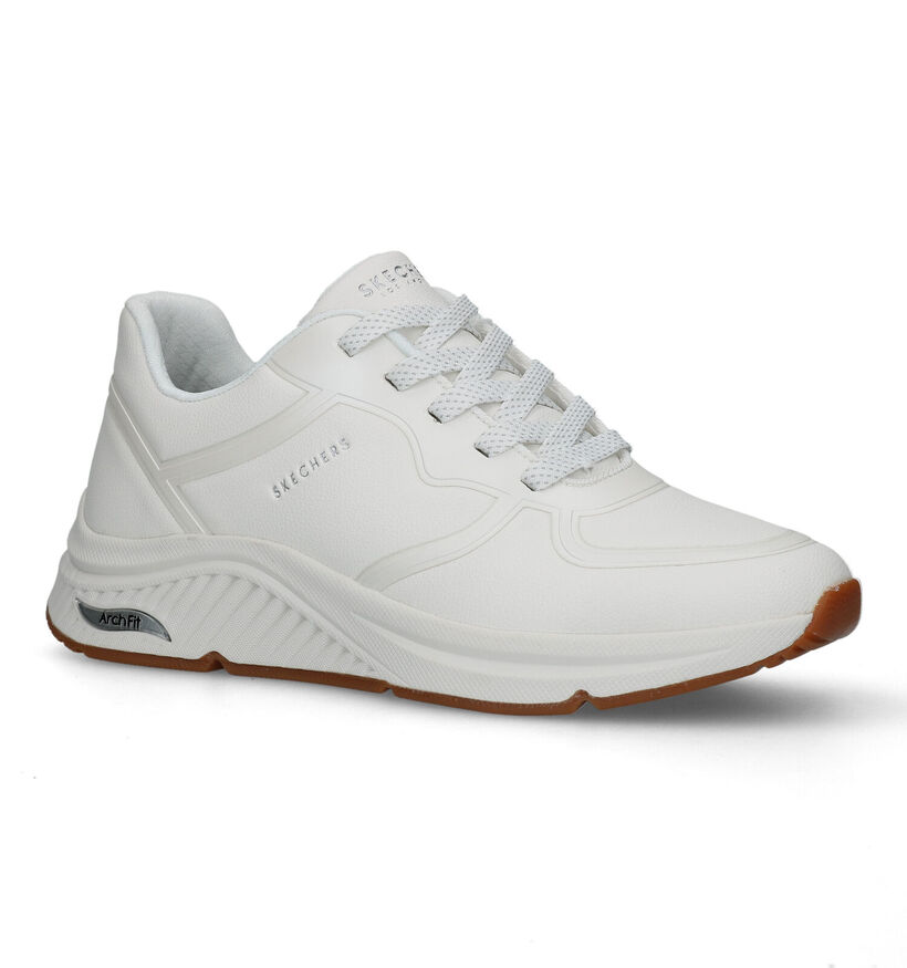 Skechers Arch Fit S-Miles Witte Sneakers voor dames (326231) - geschikt voor steunzolen