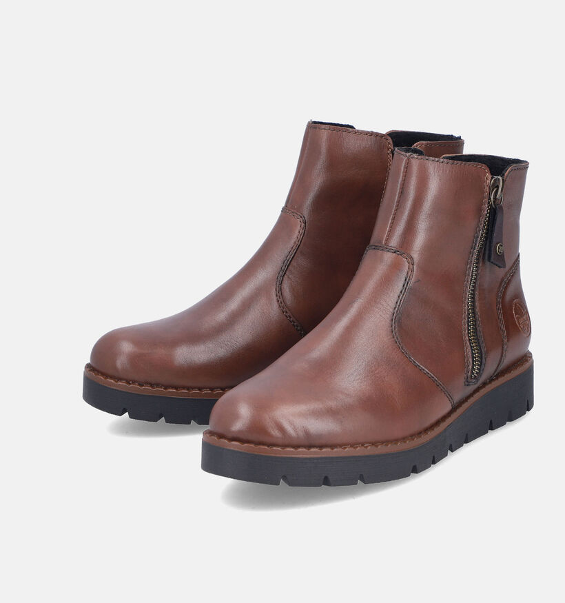 Rieker Cognac Enkellaarzen voor dames (347409)
