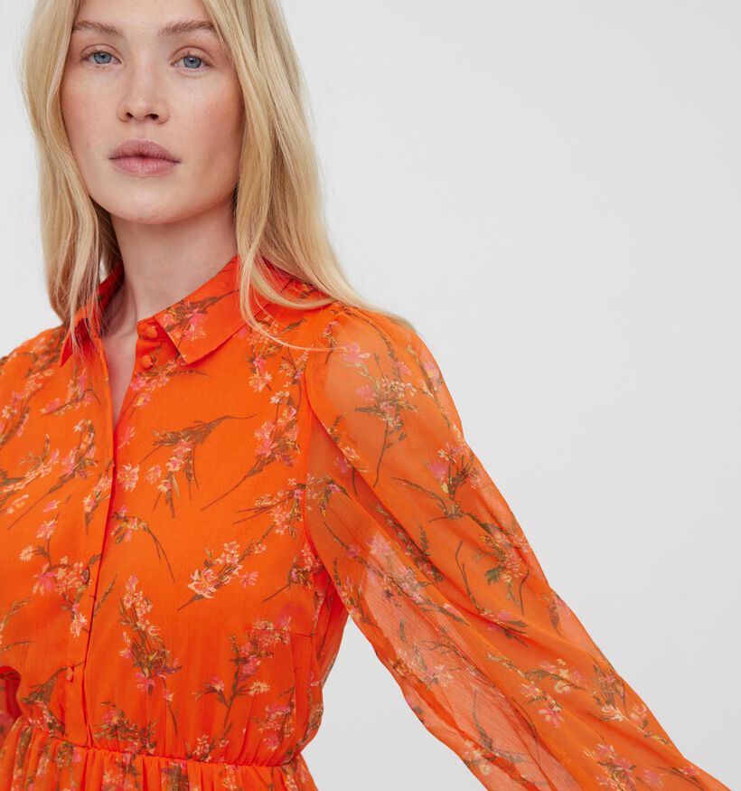 Vero Moda Kaya Robe en Orange (312036)