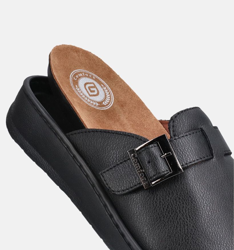 G-Comfort Zwarte Pantoffels voor heren (368944) - geschikt voor steunzolen