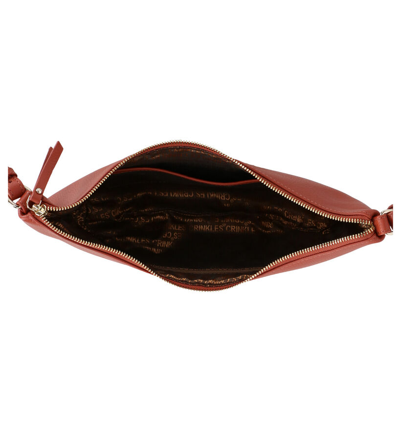 Crinkles Cognac Crossbody Tas voor dames (332671)