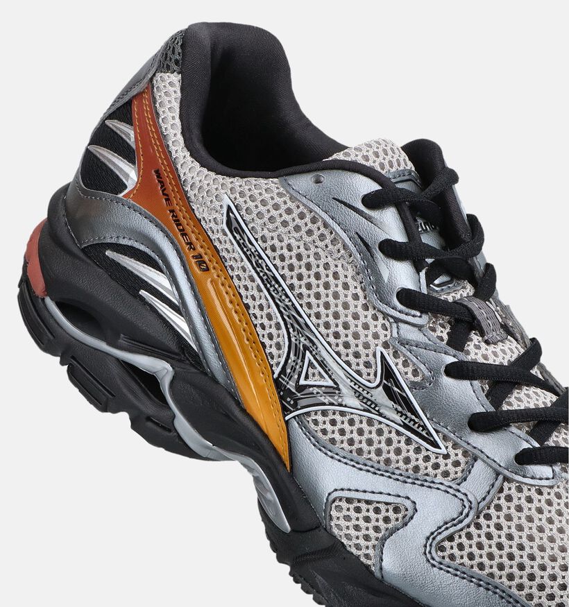Mizuno Wave Rider 10 Zilveren Sneakers voor heren (376446) - geschikt voor steunzolen