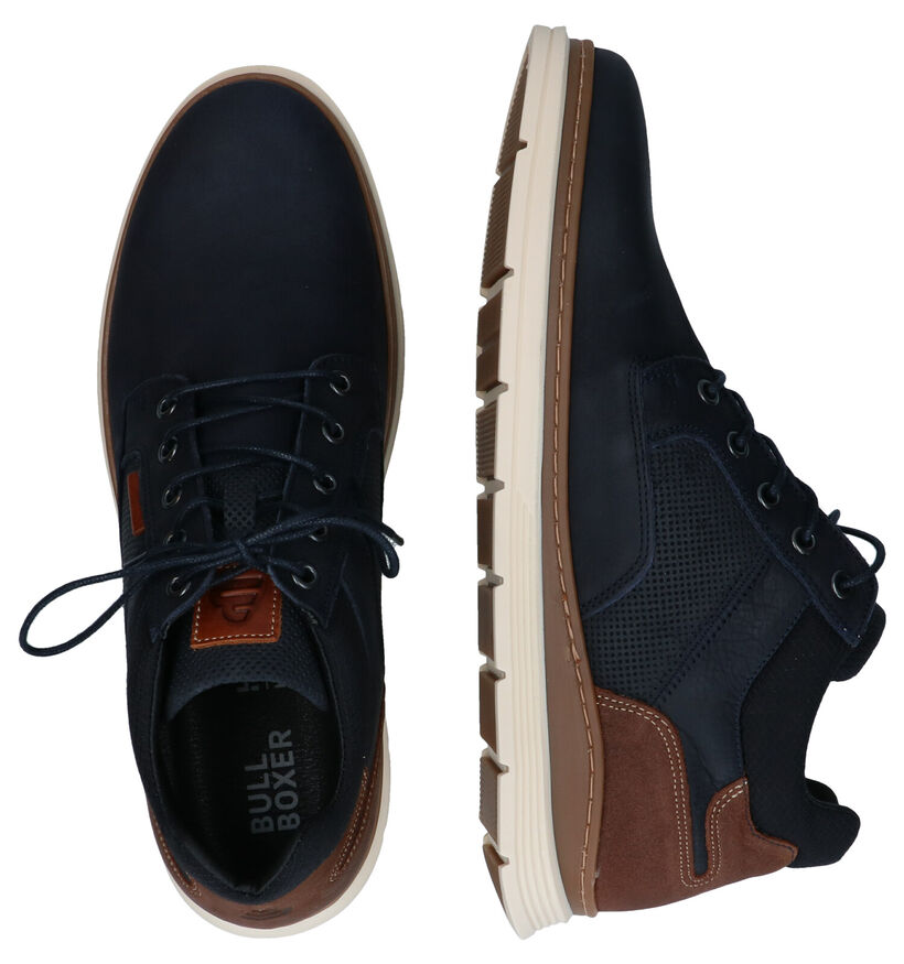 Bullboxer Blauwe Hoge Schoenen in leer (296424)
