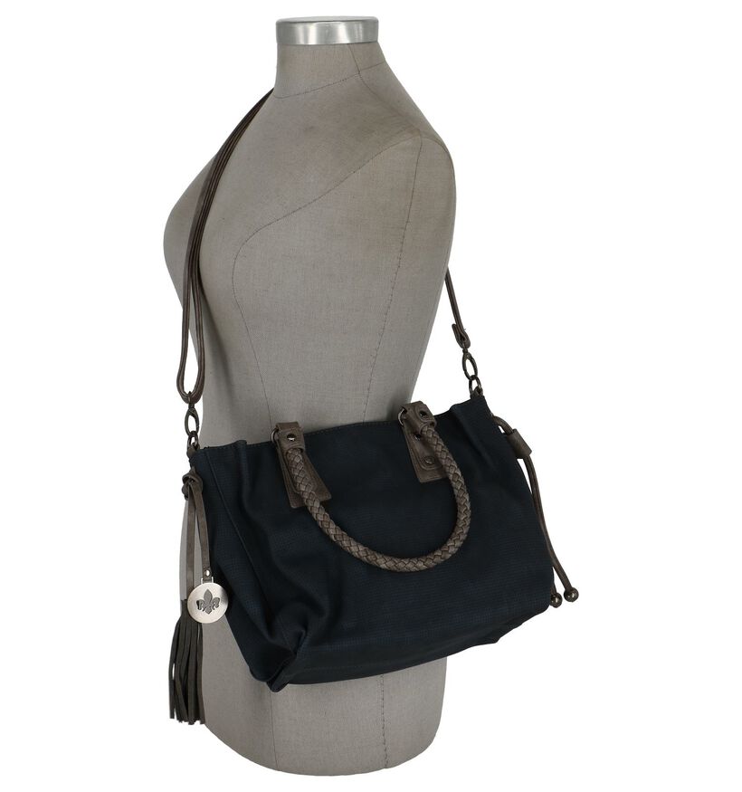 Donkerblauwe Handtas met Afneembare Riem Rieker in imitatieleer (230072)