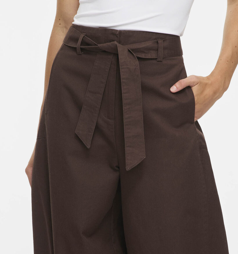 Vila Jemma Barrel Tailored Donkerbruine Broek voor dames (382041)