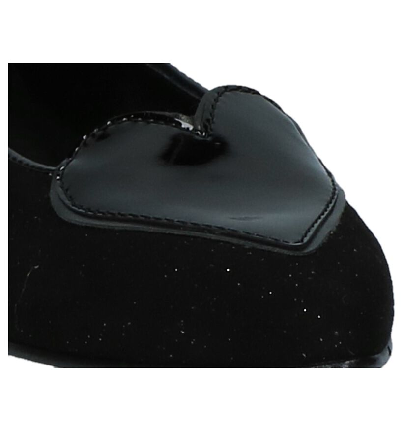 Love Zwarte Loafers met Hartje in lakleer (231314)