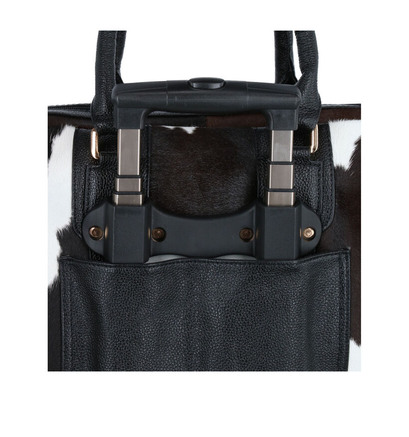 Olivia Lauren Cowhide Zwarte Laptoptas voor dames (364302)
