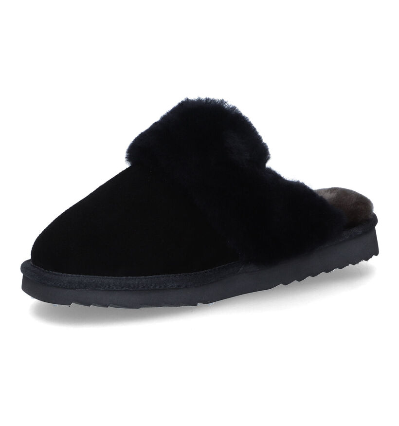 Warmbat Flurry Pantoufles en laine en Cognac pour femmes (329908)