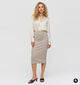 JDY Vita Life Jupe mi-longue en Beige pour femmes (378301)