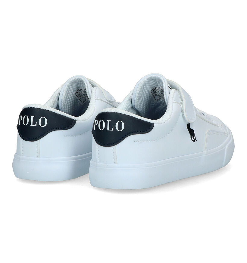 Polo Ralph Lauren Theron Chaussures à Velcro en Blanc pour garçons (320142)