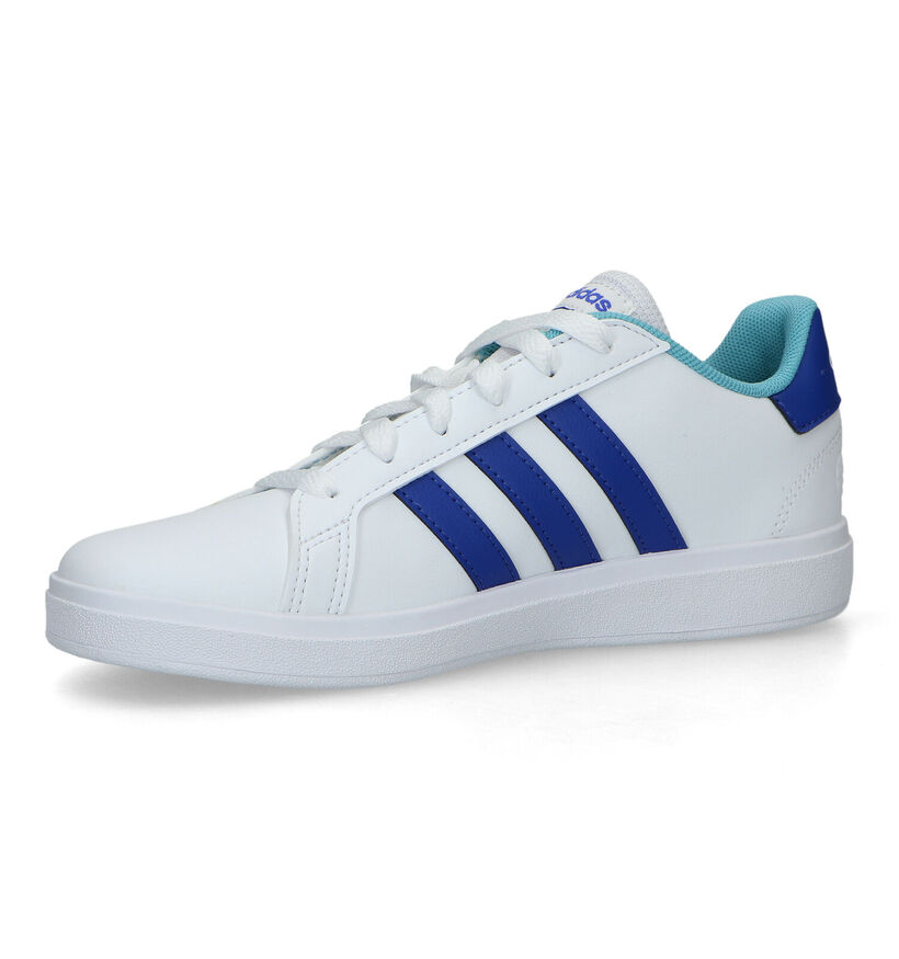 adidas Grand Court 2.0 Zwarte Sneakers in kunstleer (324110)