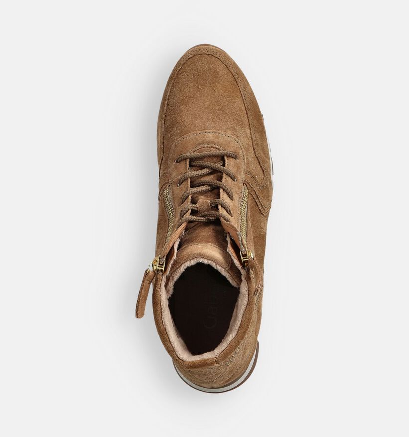 Gabor Cognac Bottines met Veter voor dames (363664) - geschikt voor steunzolen
