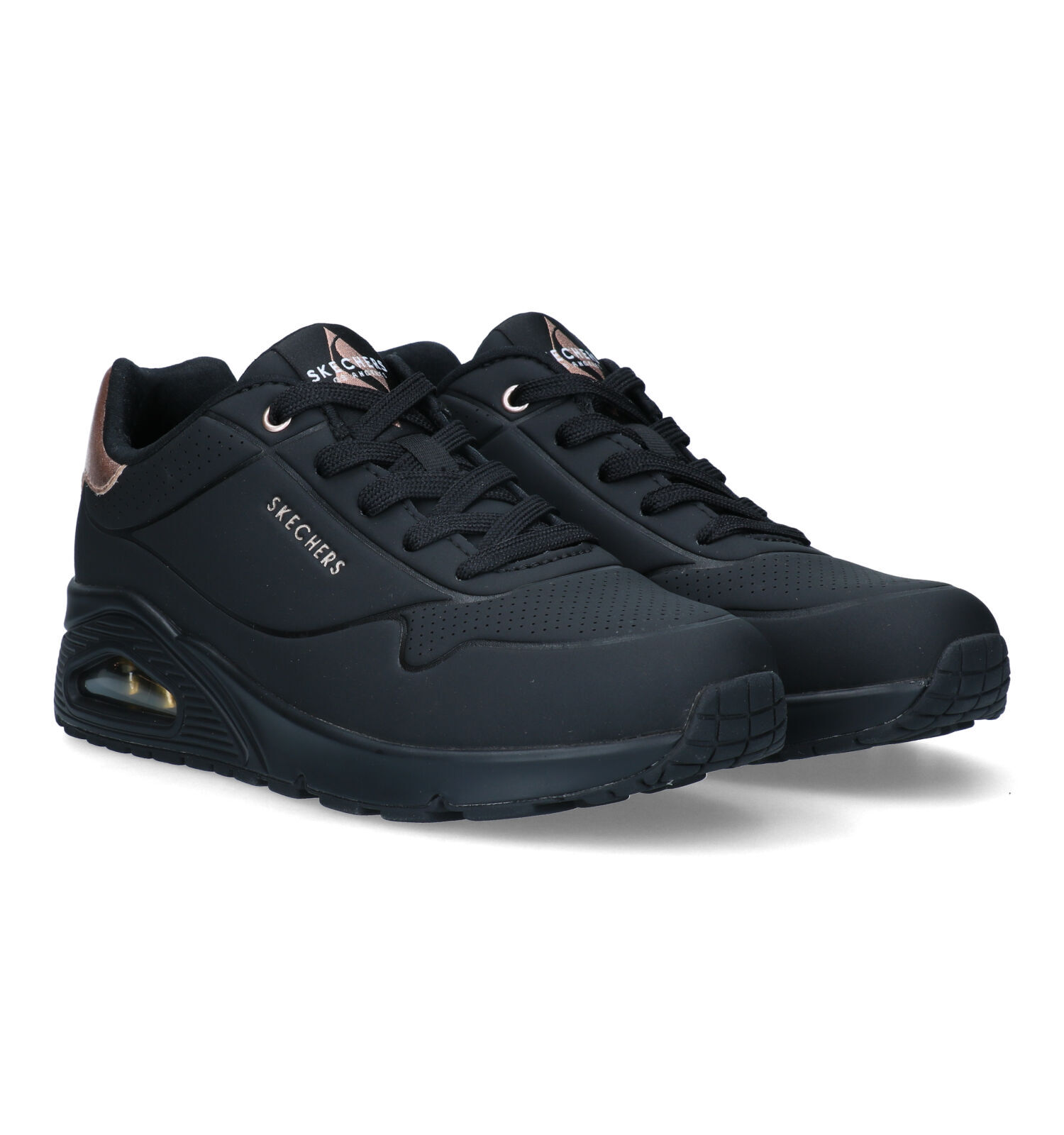 Hippe zwarte sneakers new arrivals dames