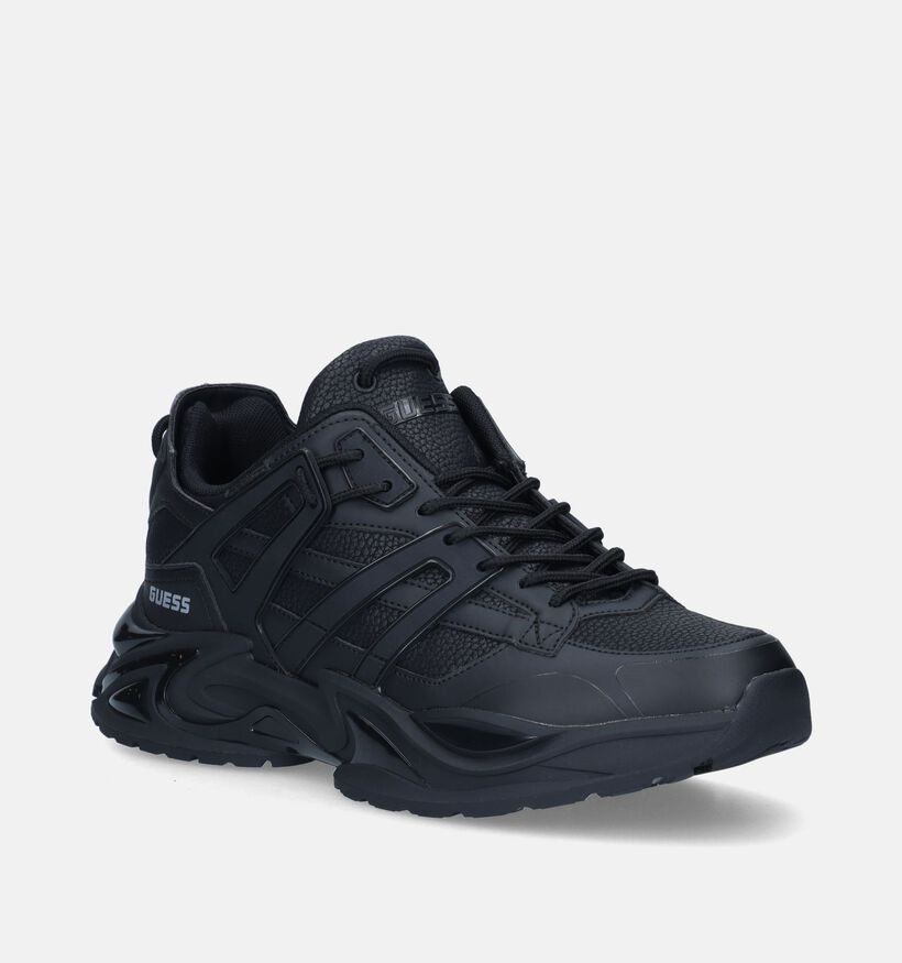 Guess Belluno Low Zwarte Sneakers voor heren (343191) - geschikt voor steunzolen