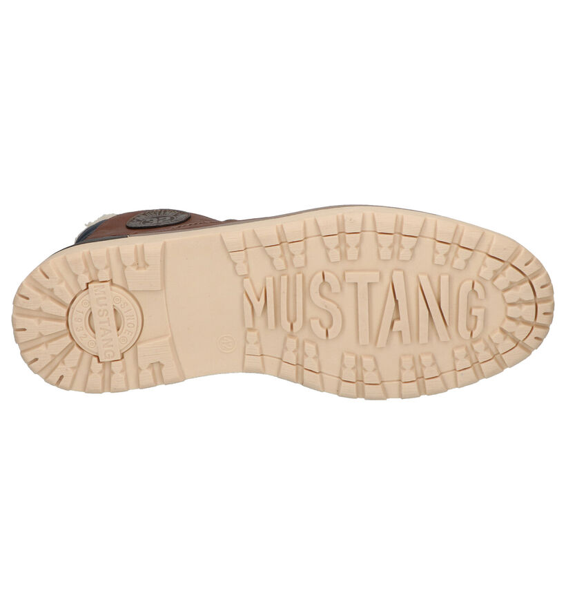Mustang Cognac Boots in kunstleer (254886)