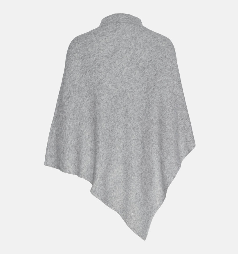 Pieces Fortuna Grijze Poncho voor dames (344998)