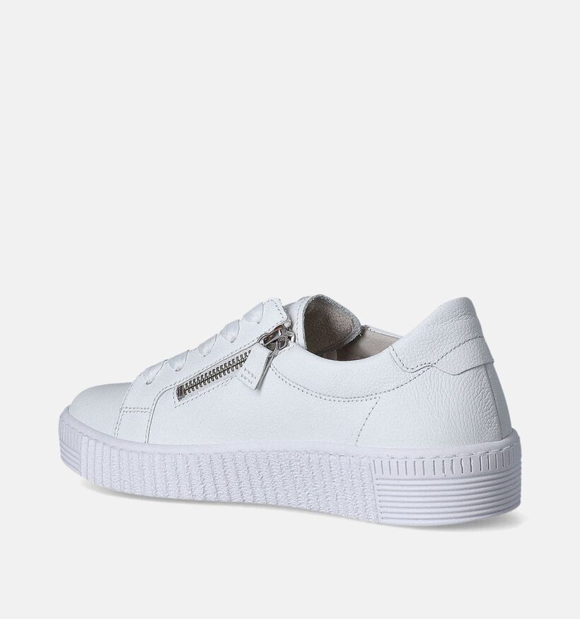 Gabor Witte Veterschoenen voor dames (352042) - geschikt voor steunzolen