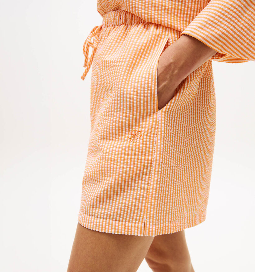 Tommy Hilfiger Seersucker Oranje Short voor dames (369267)