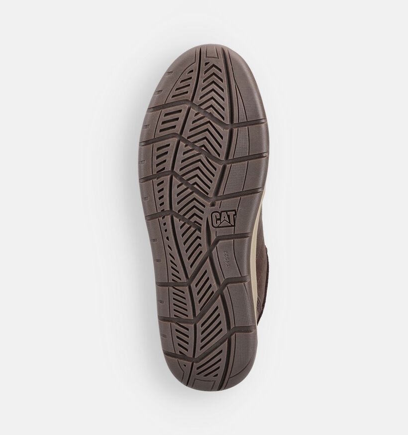 Caterpillar Baskets basses en Marron pour hommes (361117) - pour semelles orthopédiques