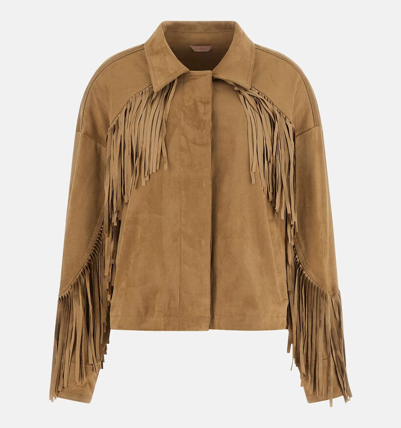 Guess Wet Sand Manteau court en Marron pour femmes (370367)