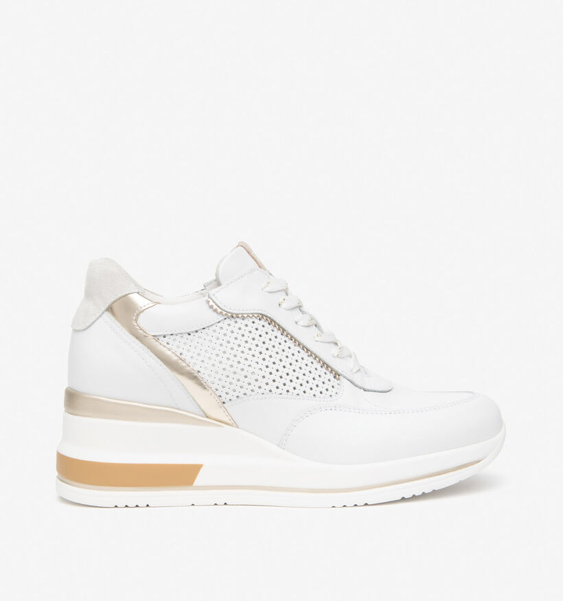 NeroGiardini Witte Sleehak Sneakers voor dames (370596)