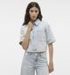 Vero Moda Lilia Blauw Cropped hemd voor dames (341973)