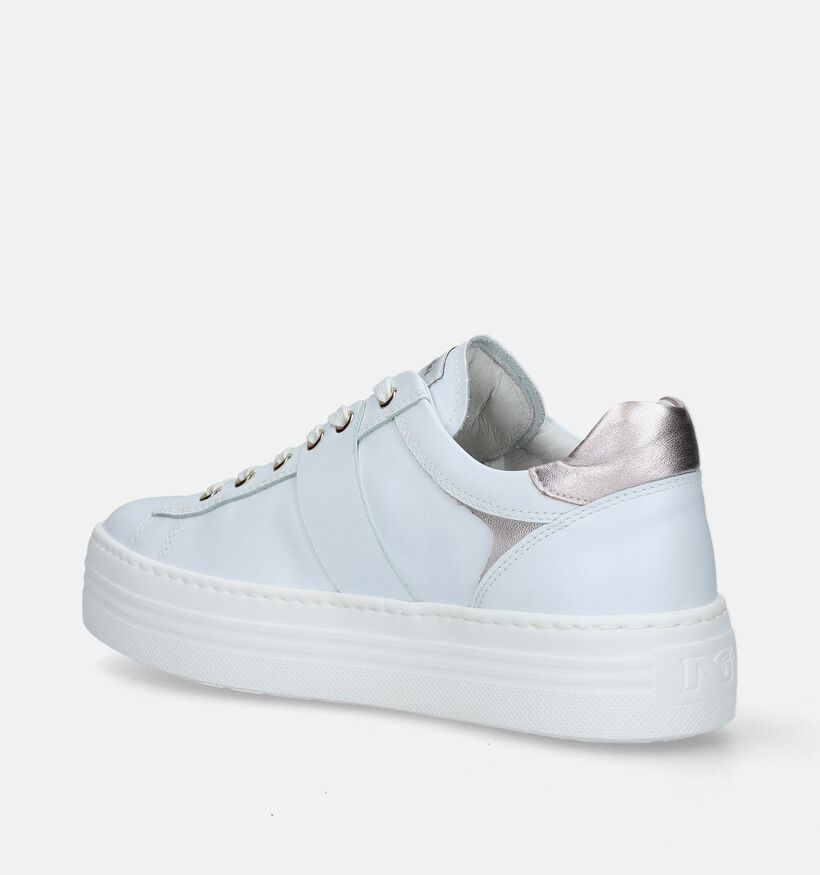 NeroGiardini Witte Sneakers voor dames (337182) - geschikt voor steunzolen