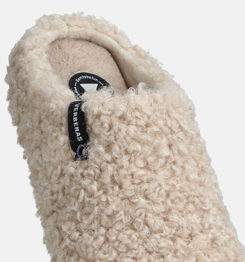 Verbenas York Curly Ecru Pantoffels voor dames (376170)