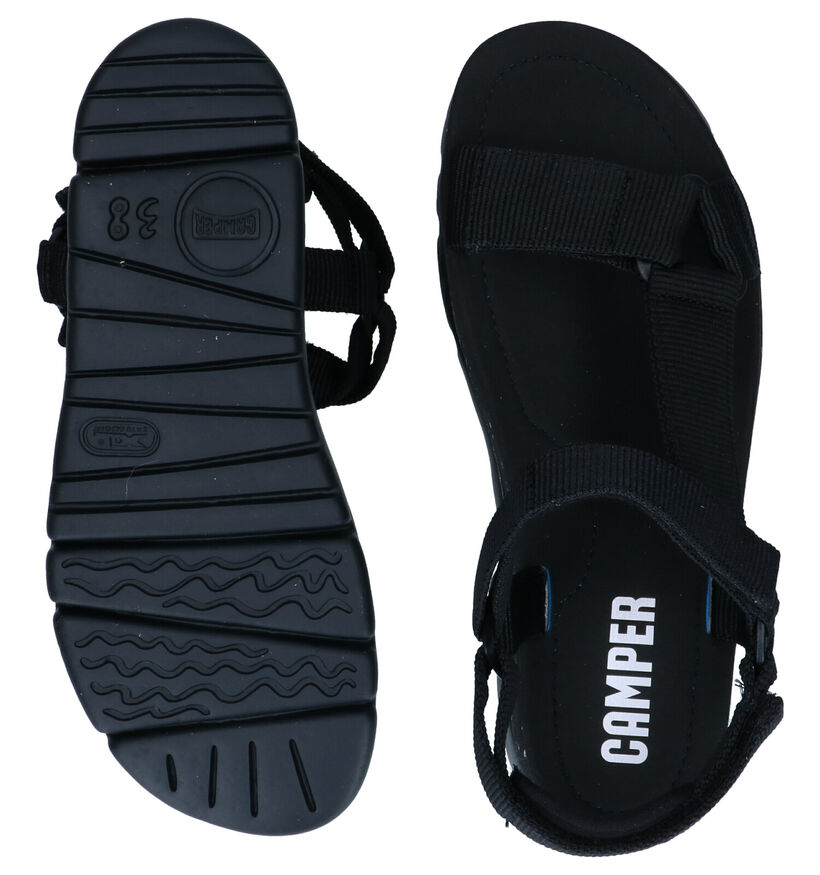 Camper Zwarte Sandalen in stof (288436)