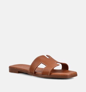 Oh My Sandals Slippers Cognac/Bruin