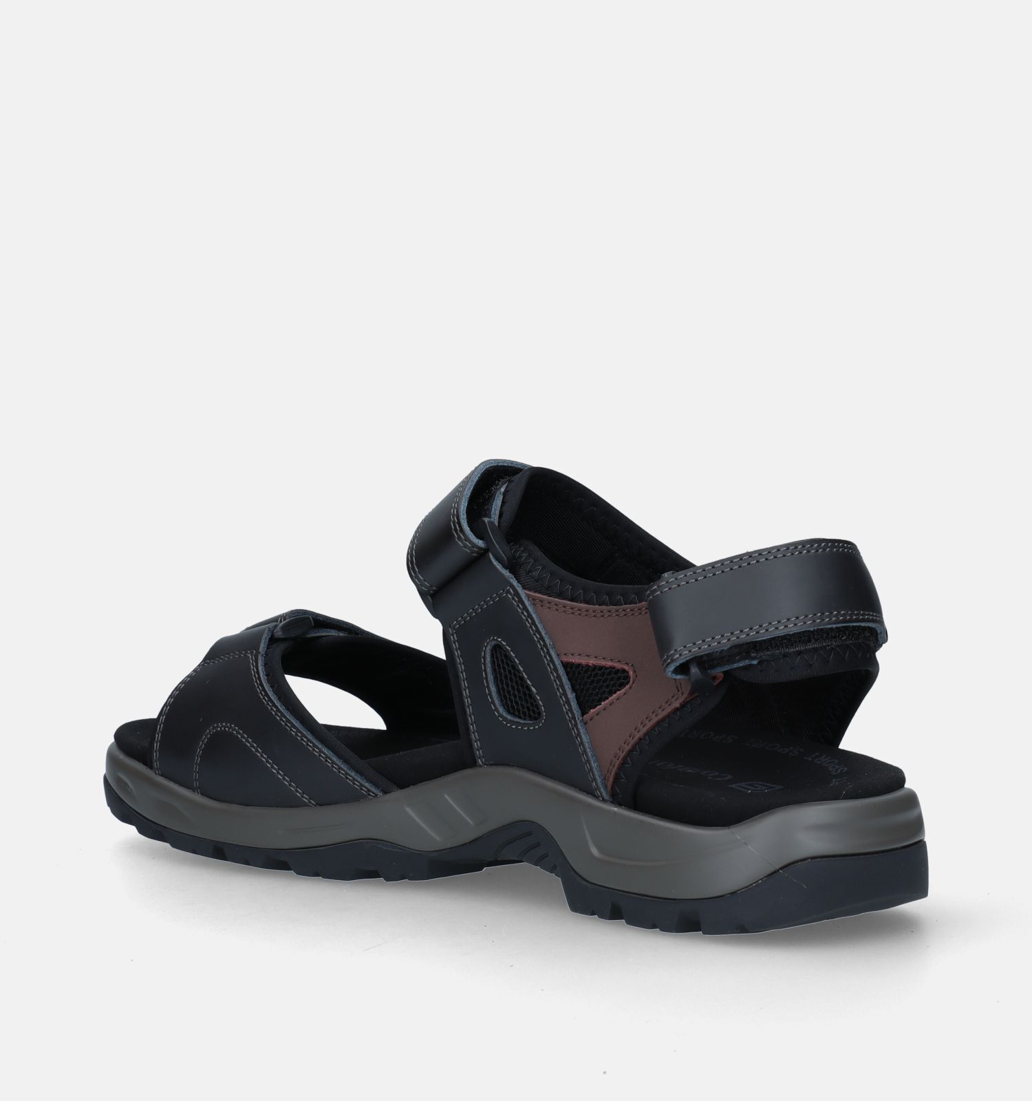 G Comfort Zwarte Sandalen voor steunzolen Heren Sandalen Online op TORFS.BE