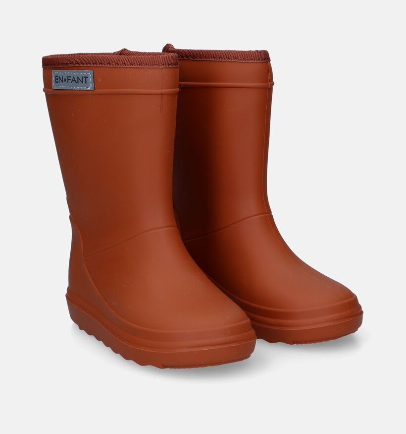 Enfant Bottes de pluie en Cognac pour filles, garçons (330310)