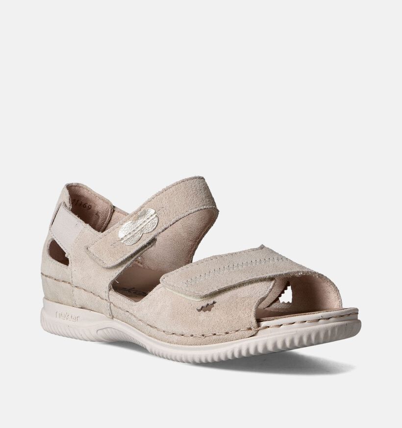 Rieker Beige Sandalen voor Steunzolen voor dames (354937) - geschikt voor steunzolen