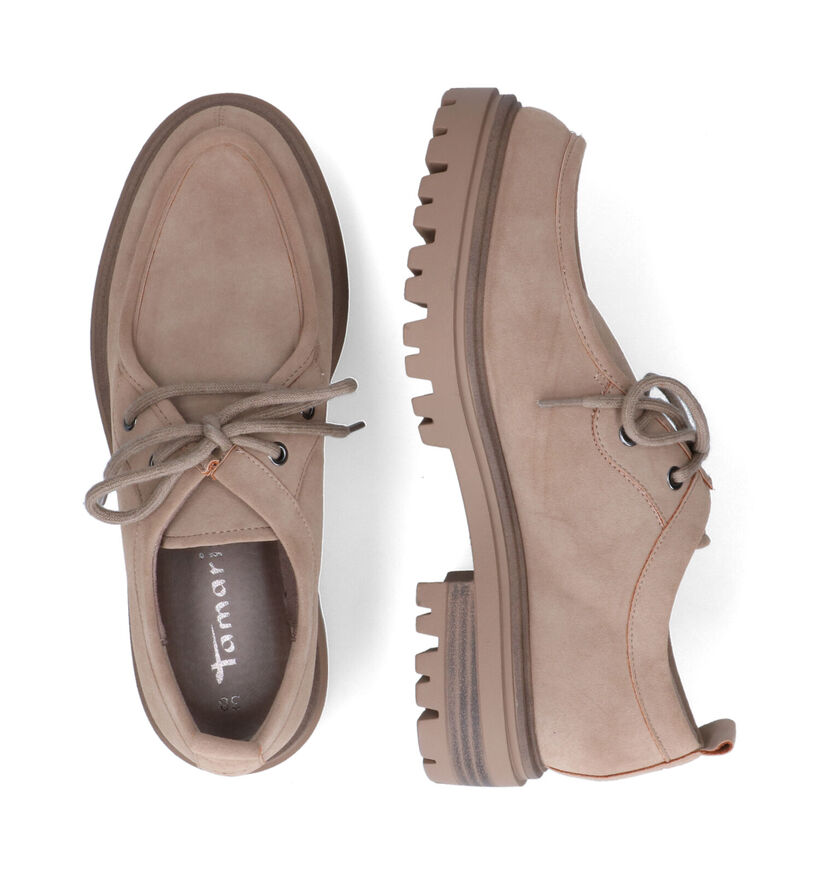 Tamaris Taupe Veterschoenen voor dames (315402)