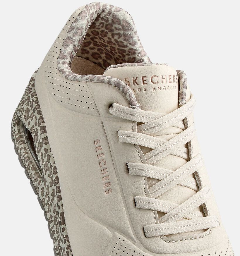 Skechers Uno Witte Sportieve Sneakers voor dames (359727) - geschikt voor steunzolen