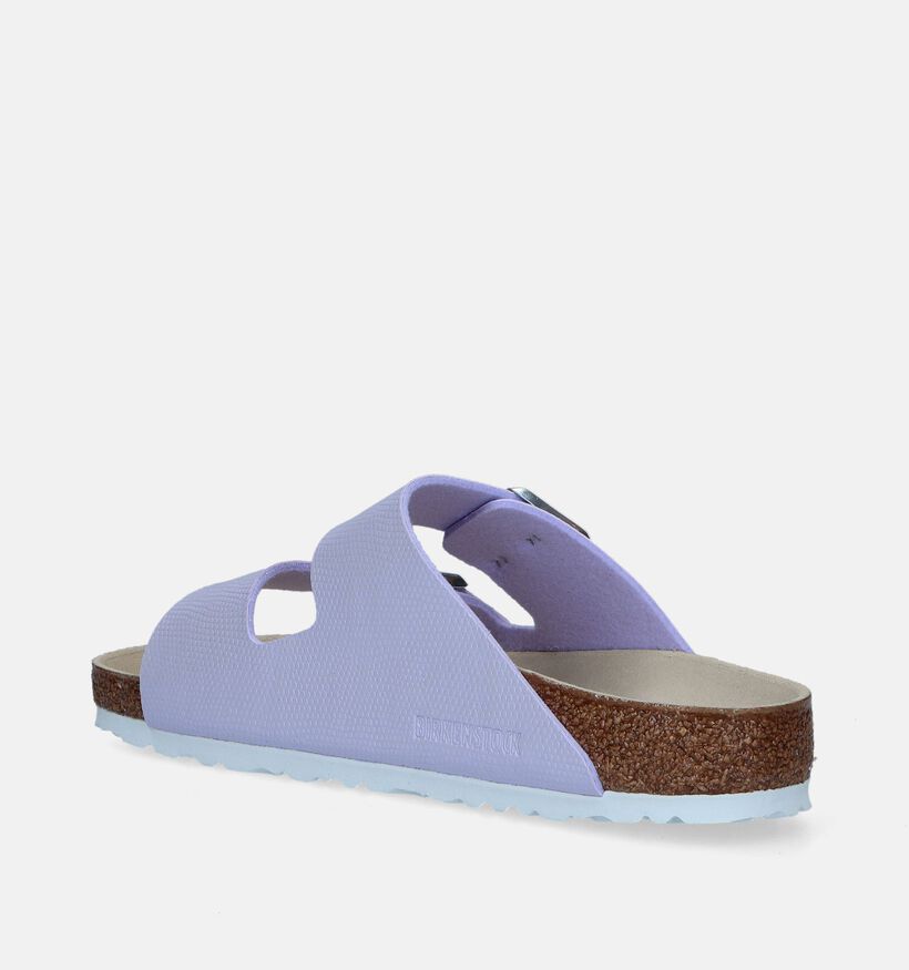 Birkenstock Arizona Birko Flor Embossed Lila Slippers voor dames (338031)