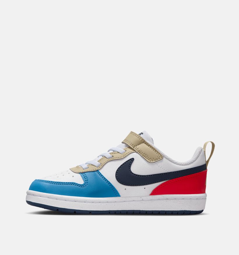 Nike Court Borough Low 2 Witte Sneakers voor jongens, meisjes (341566) - geschikt voor steunzolen