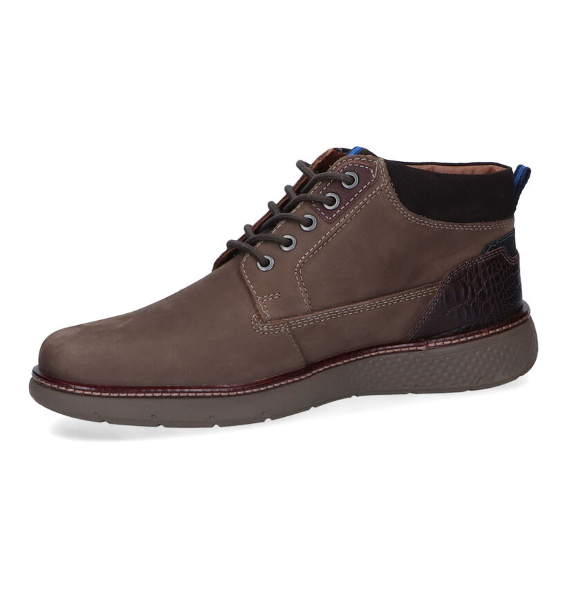 Australian Dexter Bruine Hoge Schoenen in nubuck (313337)