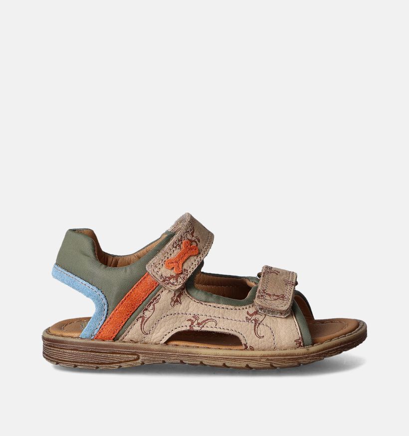 STONES and BONES Diner Beige Sandalen met dino's voor jongens (352725)