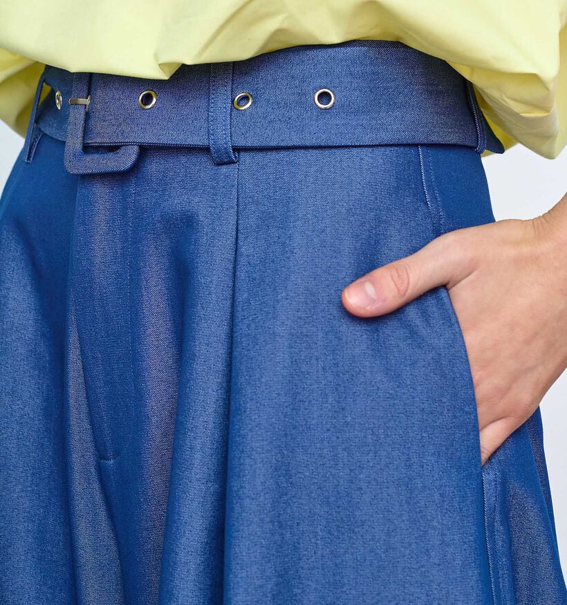 Sisters Point Gaki Pantalon classiques en Bleu pour femmes (384470)