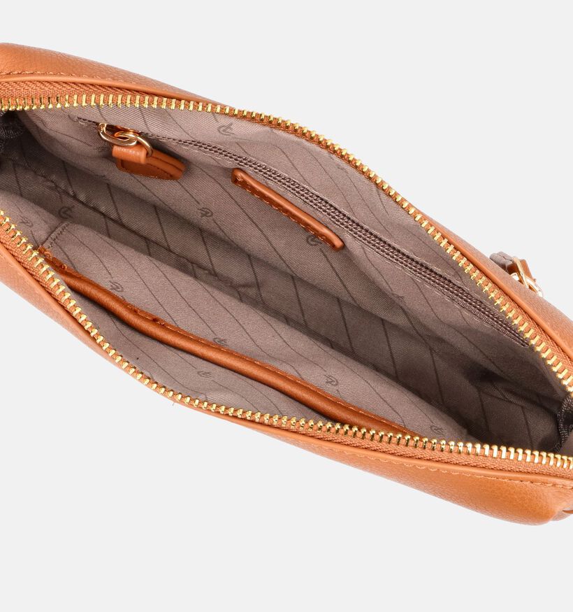 L.Credi Ruby Sac port&eacute; crois&eacute; en Cognac pour femmes (370910)