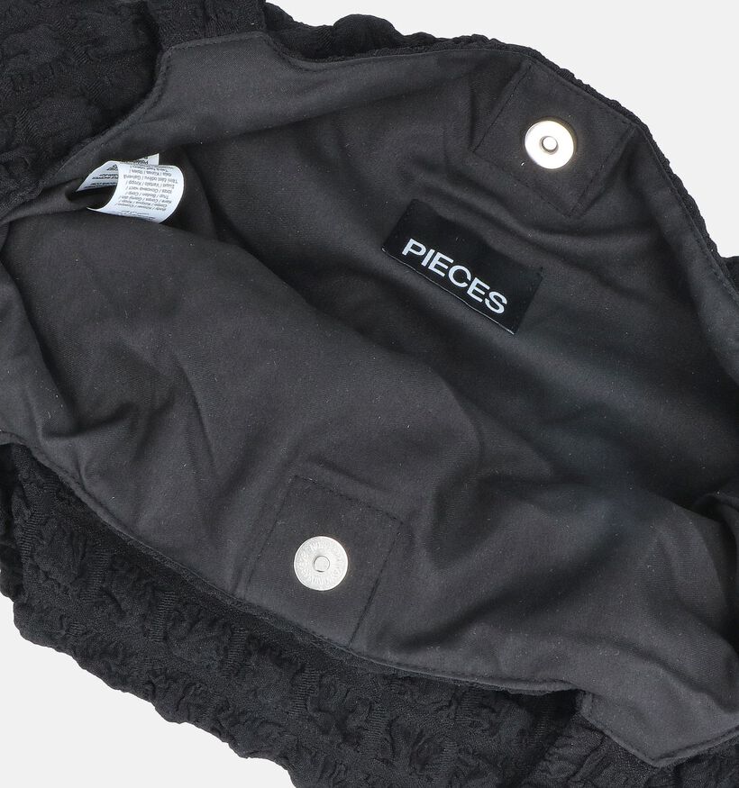 Pieces Finna Waffle Cabas en Noir pour femmes (351093)