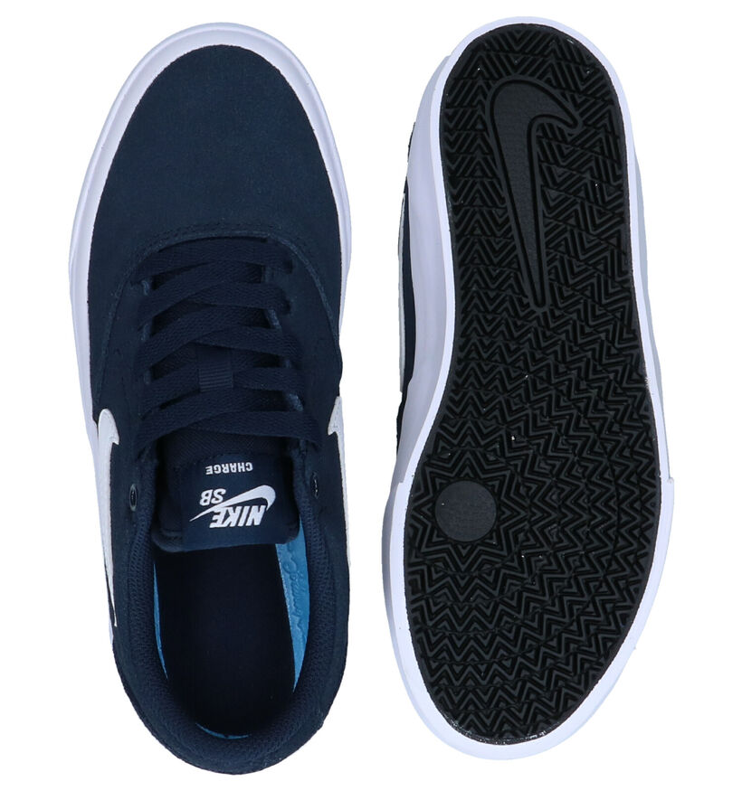 Nike SB Charge Zwarte Sneakers in nubuck (274612)